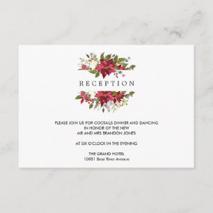 Navidad Recepción de BODAS con Flor de Nochebuen