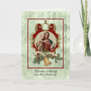 Navidad Religiosa Jesús Virgen María Vintage 