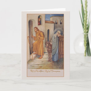 Navidad religioso holandés del vintage - tarjeta