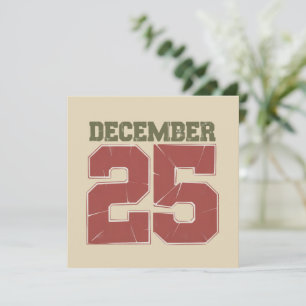 Navidad Retro 25 de Diciembre Fiesta Invierno 