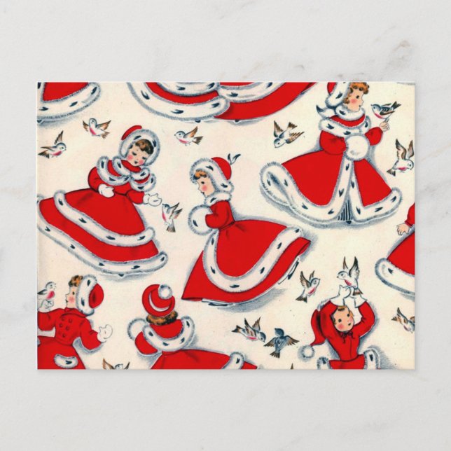 Navidad retro del vintage (Anverso)