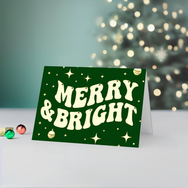 Navidad Retro Groovy Alegre y Brillante (Vacaciones in situ 2)