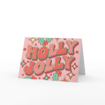 Navidad Retro Groovy Holly Jolly Alegre