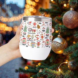 Navidad Retro Nostálgica Verde y Rojo