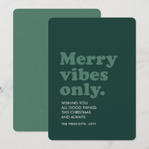 Navidad retro verde vibraciones alegres
