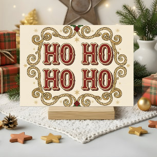 Navidad Retro Western Ho Ho Ho