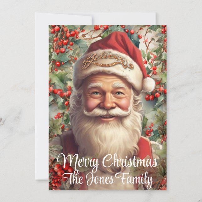 Navidad RetroPapá Noel (Anverso)