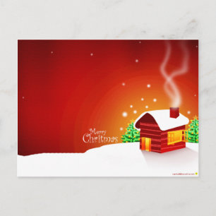 Navidad rojo de la casa