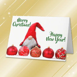 Navidad rojo del gnomo de Santa