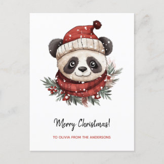 Navidad Rusa Panda Santa Merry