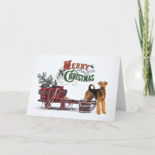 Navidad Rústica Airedale