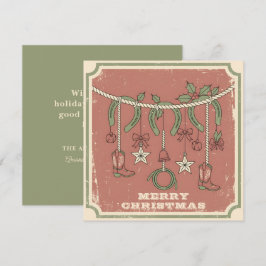 Navidad Rústica Boho Alegre en el Rancho