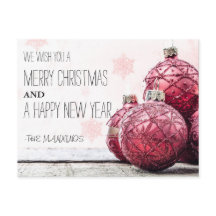 NAVIDAD RÚSTICA DE MERRY | TARJETA POSTAL DE LA FO