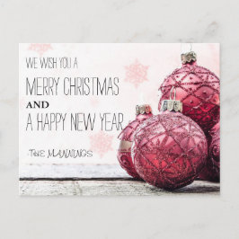 NAVIDAD RÚSTICA DE MERRY | TARJETA POSTAL DE LA FO