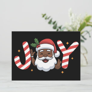 Navidad Santa Negro Africano Alegría Fiesta Xmas