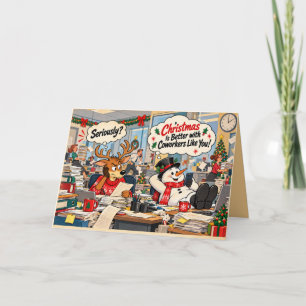 Navidad sarcástica personalizada para compañeros d
