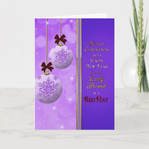 Navidad - señora en el saludo de Red Hat