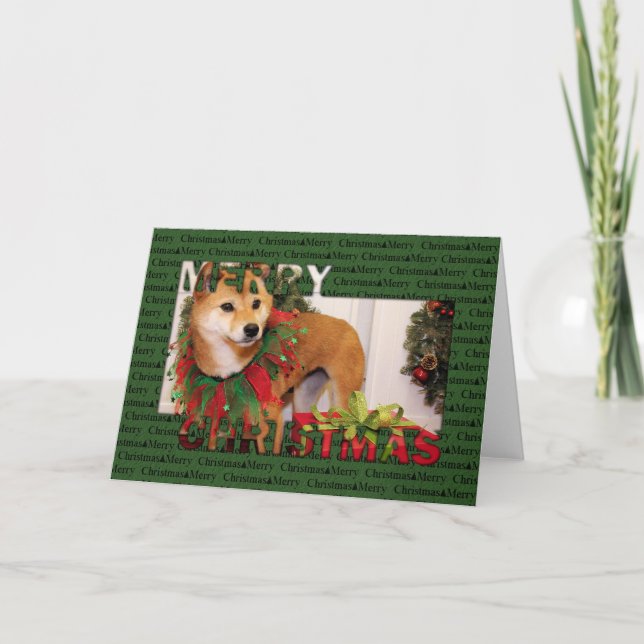 Navidad - Shiba Inu Photocard (Anverso)