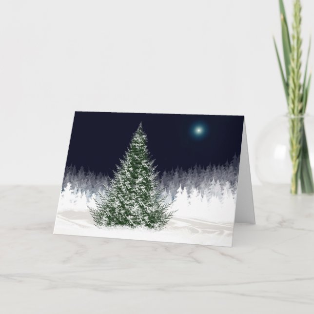 Navidad silenciosa del navidad de la tarjeta del (Anverso)
