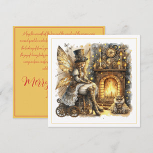 Navidad Steampunk – Hada junto a la Chimenea