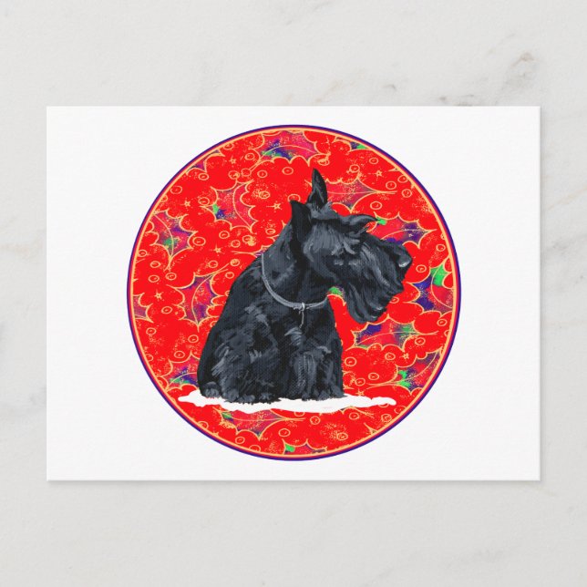 Navidad Terrier Escocés (Anverso)