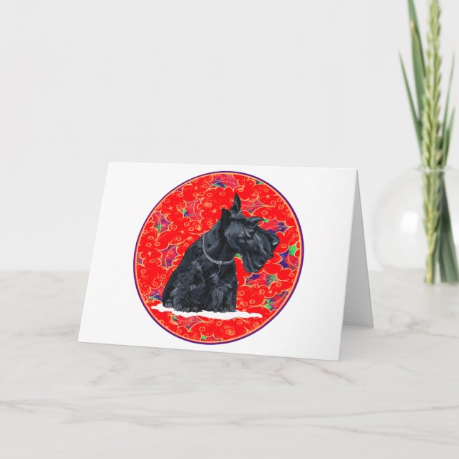 Navidad Terrier Escocés (Anverso)
