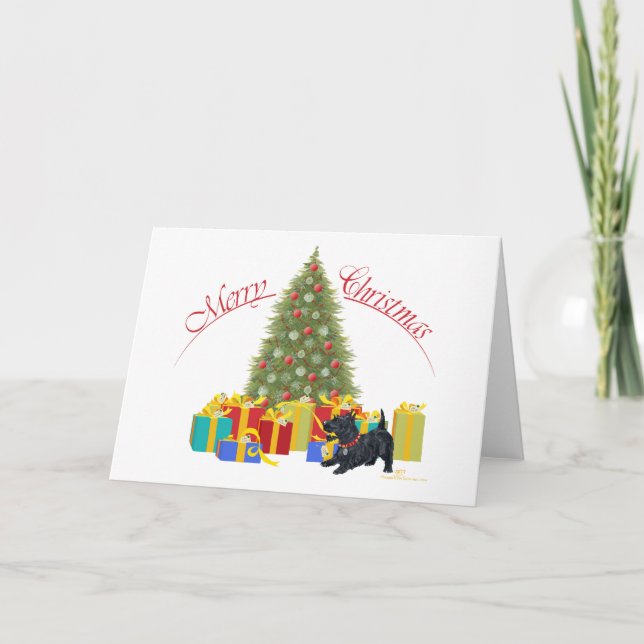 Navidad Terrier Escocés (Anverso)