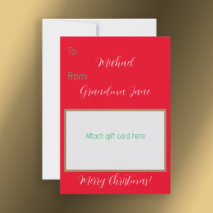 Navidad titular de la tarjeta de regalo