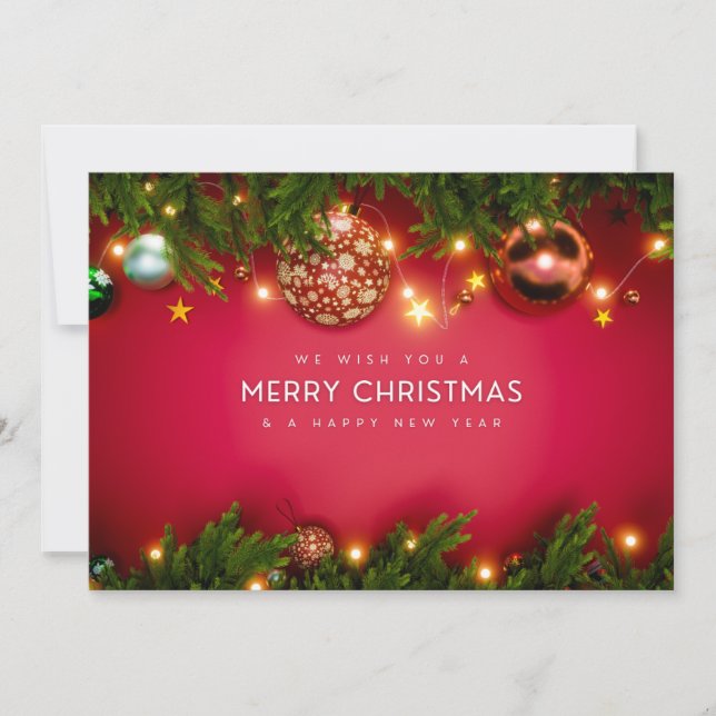 Navidad tradicional y verde de los cerezos (Anverso)