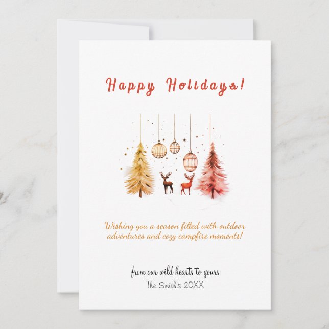 Navidad Tree Deer Decour Outseasons Holiday (Anverso)