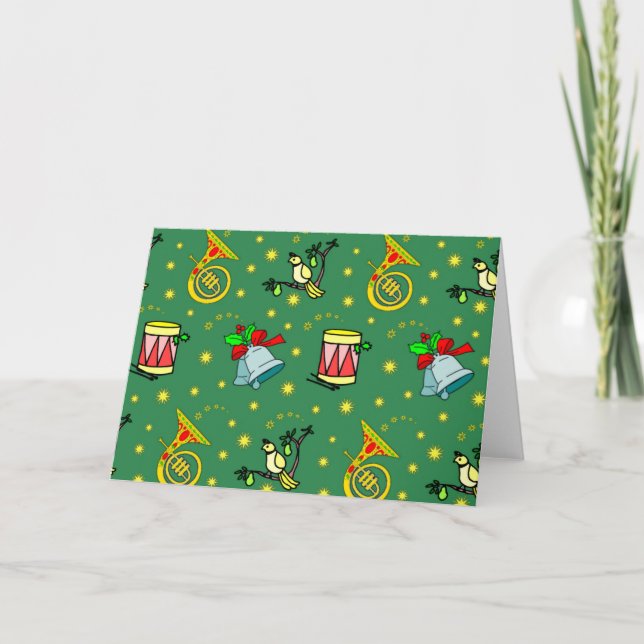 Navidad - trompas y tambores magentas (Anverso)