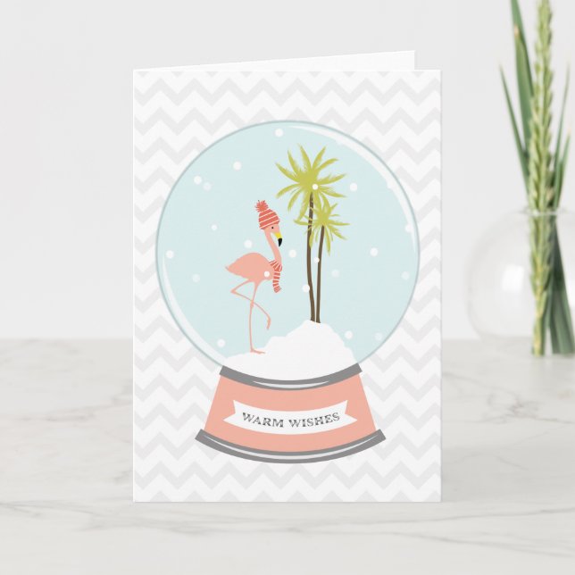 Navidad tropical del flamenco de la isla - rosa (Anverso)