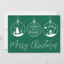 Navidad Verde Brillante Alegre