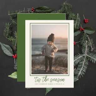 Navidad Verde Personalizada Elegante Estilosa Ador