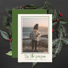 Navidad Verde Personalizada Elegante Estilosa Mona