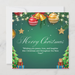 Navidad verde y mora roja personalizada