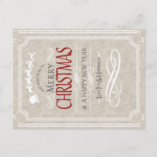"NAVIDAD VICTORIANA VINTAGE" Tarjeta postal