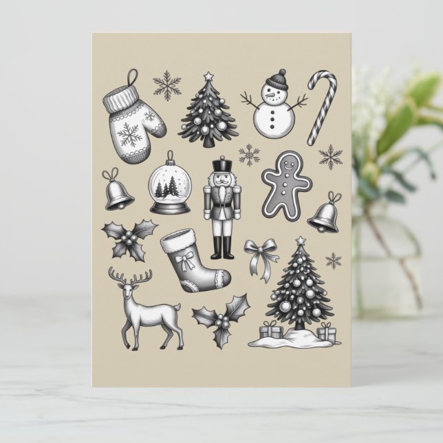 Navidad Vintage 90s Retro Xmas Fiesta (Anverso de pie)