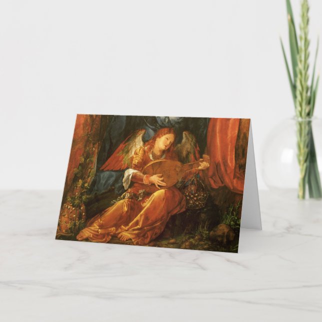 Navidad vintage, Ángel renacentista de Durer (Anverso)