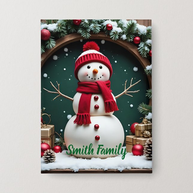 Navidad vintage - Botón (Anverso)