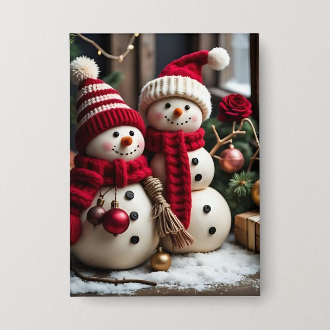 Navidad vintage - Botón (Anverso)