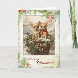 Navidad Vintage Chihuahua