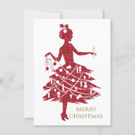 Navidad vintage, dama vintage