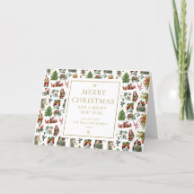 Navidad Vintage Elegante Dorado