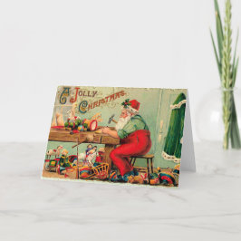 Navidad vintage en el taller de Santa Claus