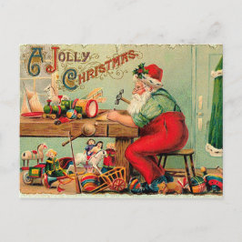 Navidad vintage en el taller de Santa Claus