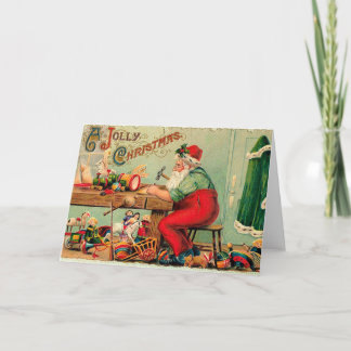 Navidad vintage en el taller de Santa Claus