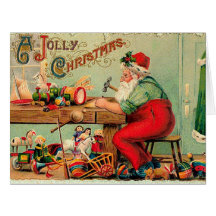Navidad vintage en el taller de Santa Claus