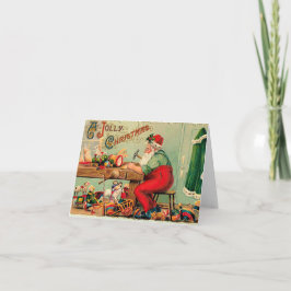 Navidad vintage en el taller de Santa Claus