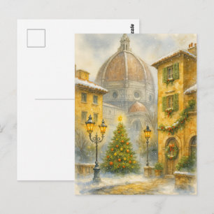 Navidad Vintage en Florencia Italia Tarjeta Postal